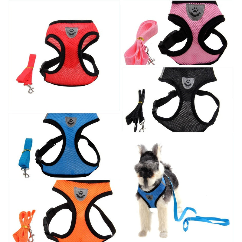HKM-5735229 High-End Multi-Color Mesh Dog Harness for Comfortable Walks