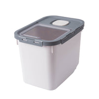 HKM-5735613 Moisture-Proof Pet Food Storage Barrel - 12L Capacity, Green/Orange/White