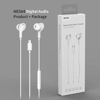 HKM-573715 Type C Magnetic In-Ear Wired Earphones for Music and Gaming