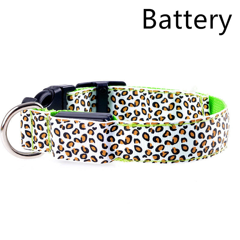 HKM-5737405 Rechargeable LED Dog Collar for Safety and Visibility at Night