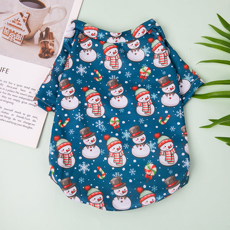 HKM-5739965 Cozy Christmas Lightweight Hoodies for Bichon and Pomeranian Pets