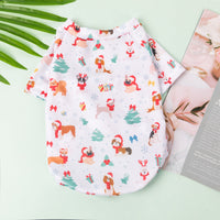 HKM-5739965 Cozy Christmas Lightweight Hoodies for Bichon and Pomeranian Pets