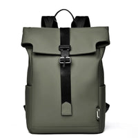 HKM-574035 Women’s 17-Inch PU Laptop Backpack for College and Daily Use