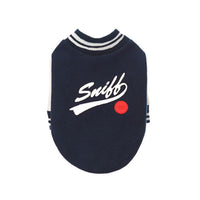 HKM-5740477 Dark Blue Pet Dog and Cat Sweater – Baseball Uniform Style in Various Sizes