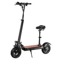 HKM-574163 Foldable Electric Scooter, 60km Range, 41-50km/h Max Speed, 800W Brushless Motor, 10-inch Off-road Tires, Aluminum Frame