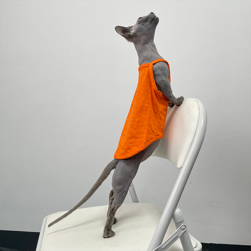 HKM-5741757 Stylish Seven Color Cotton Camisole Vest for Hairless Cats