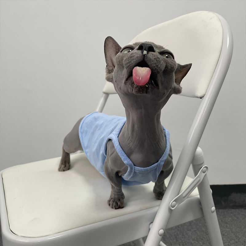 HKM-5741757 Stylish Seven Color Cotton Camisole Vest for Hairless Cats