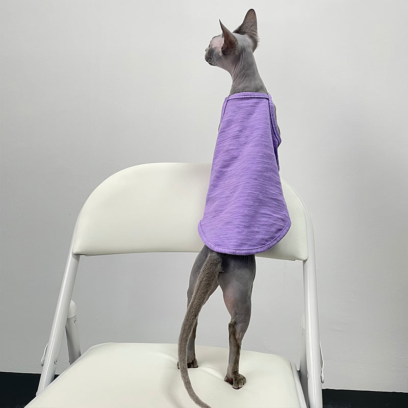 HKM-5741757 Stylish Seven Color Cotton Camisole Vest for Hairless Cats