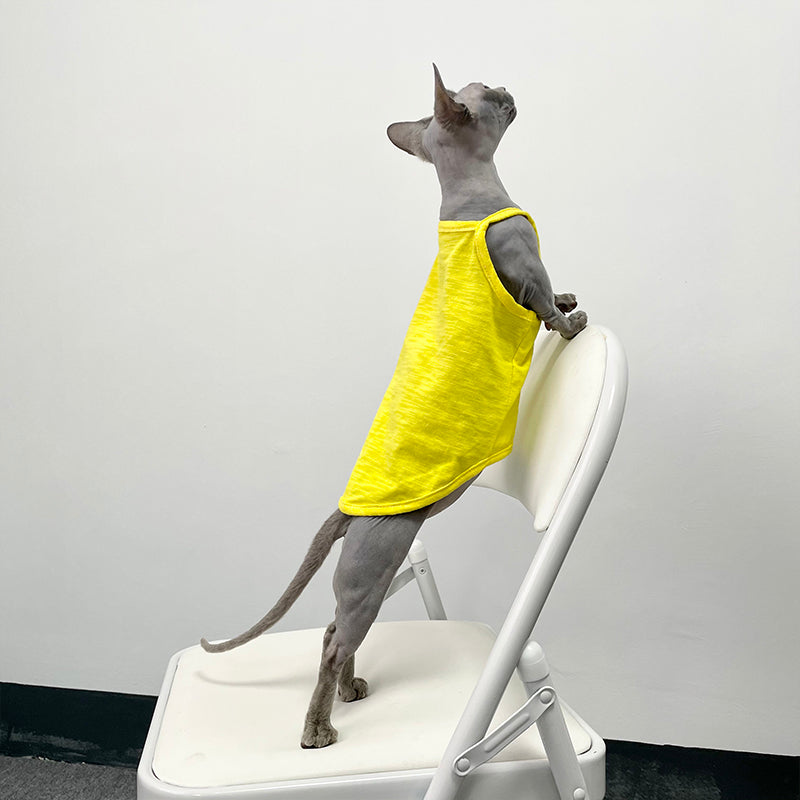HKM-5741757 Stylish Seven Color Cotton Camisole Vest for Hairless Cats