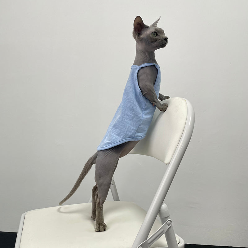 HKM-5741757 Stylish Seven Color Cotton Camisole Vest for Hairless Cats