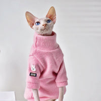 HKM-574227 Warm Wool Cat Coat for Winter - Thickened and Cozy for Hairless Breeds, Multiple Sizes Available