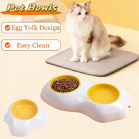 HKM-5742653 Double Pet Bowls for Food and Water with Non-Slip Base, Easy to Clean, Durable Design