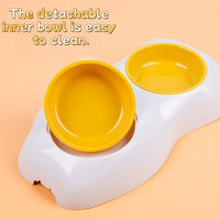 HKM-5742653 Double Pet Bowls for Food and Water with Non-Slip Base, Easy to Clean, Durable Design