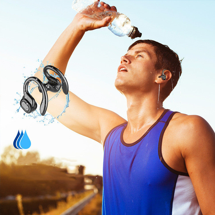HKM-574291 Wireless Ear-Hook Sports Headphones with Charging Case, Bluetooth V5.0, 40mAh Battery, 4-5 Hours Playtime