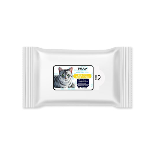 HKM-5743037 Gentle Pet Wipes for Tear Stain Removal with Chamomile Extract - 10 Sheets