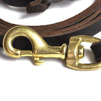 HKM-5744957 Leather Traction Rope for Large Dogs - Available in 1.5m, 2.0m, 2.5m, and 3.0m Lengths