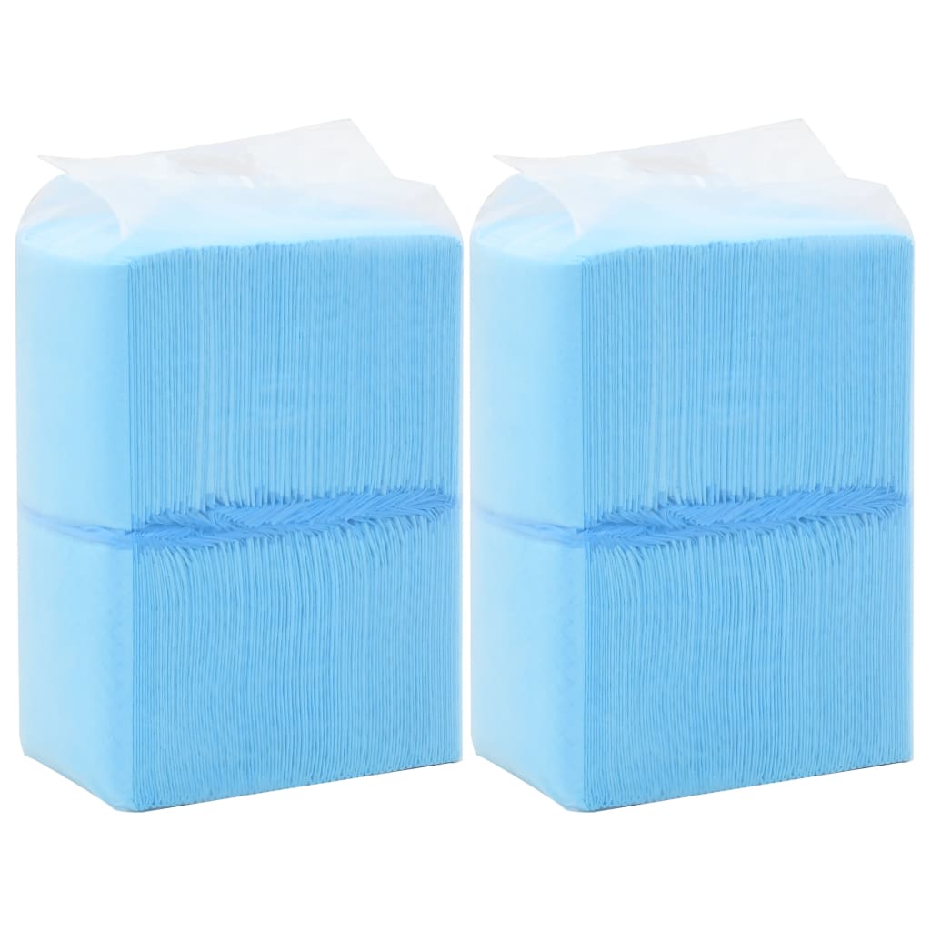 HKM-5745341 Highly Absorbent Puppy Training Pads - 100 pcs, 45x33 cm, Non-Woven Fabric, Blue and White