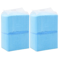 HKM-5745341 Highly Absorbent Puppy Training Pads - 100 pcs, 45x33 cm, Non-Woven Fabric, Blue and White