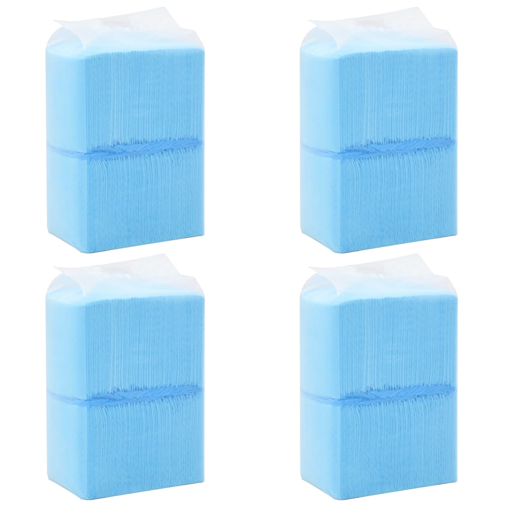 HKM-5745341 Highly Absorbent Puppy Training Pads - 100 pcs, 45x33 cm, Non-Woven Fabric, Blue and White