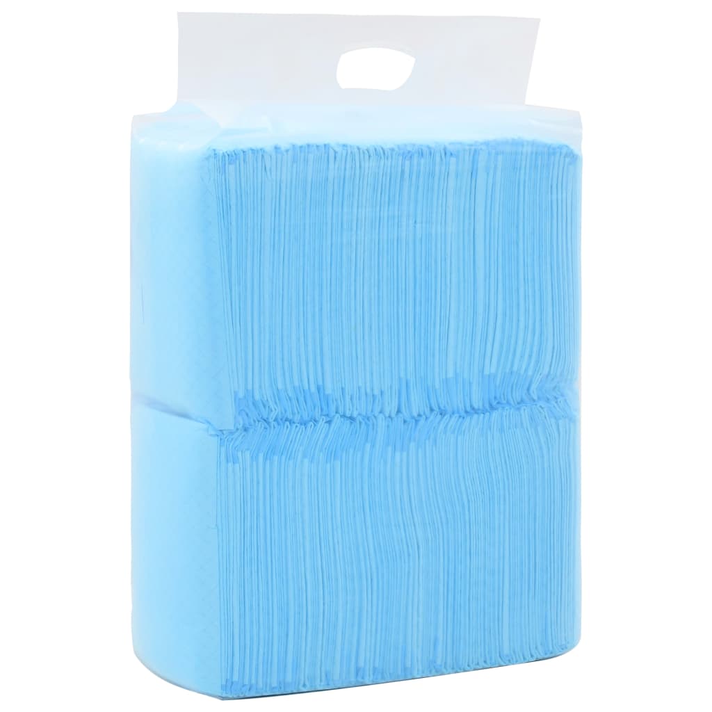 HKM-5745341 Highly Absorbent Puppy Training Pads - 100 pcs, 45x33 cm, Non-Woven Fabric, Blue and White