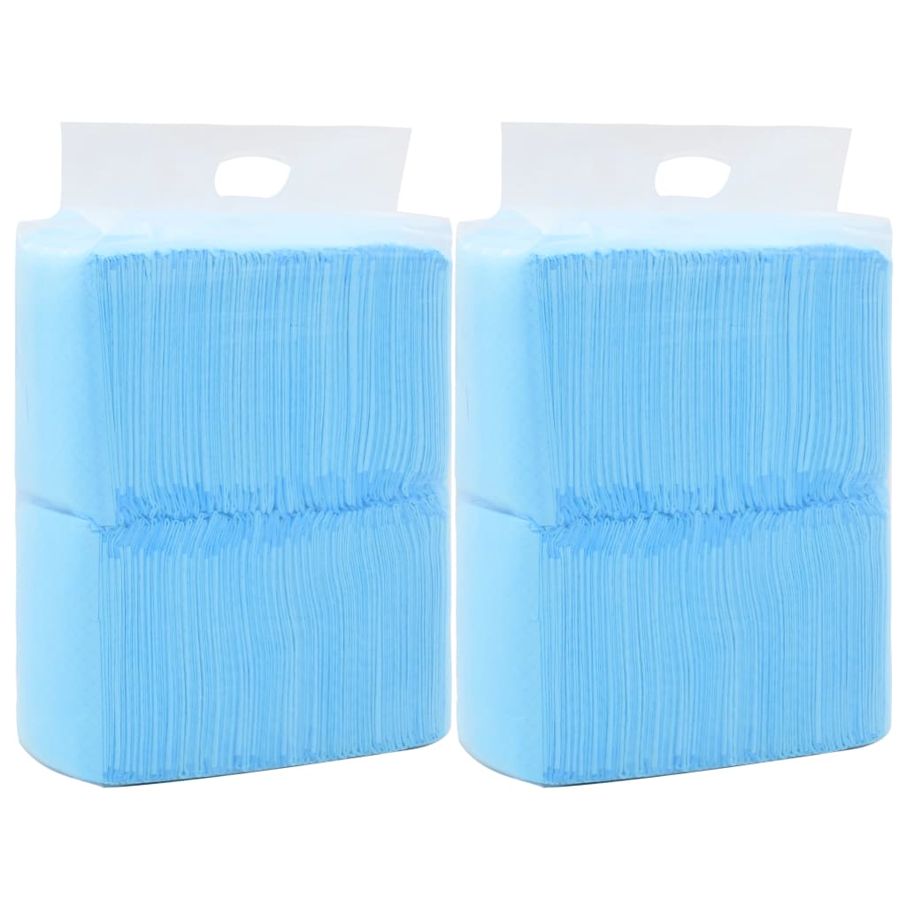 HKM-5745341 Highly Absorbent Puppy Training Pads - 100 pcs, 45x33 cm, Non-Woven Fabric, Blue and White