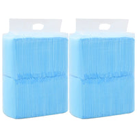 HKM-5745341 Highly Absorbent Puppy Training Pads - 100 pcs, 45x33 cm, Non-Woven Fabric, Blue and White