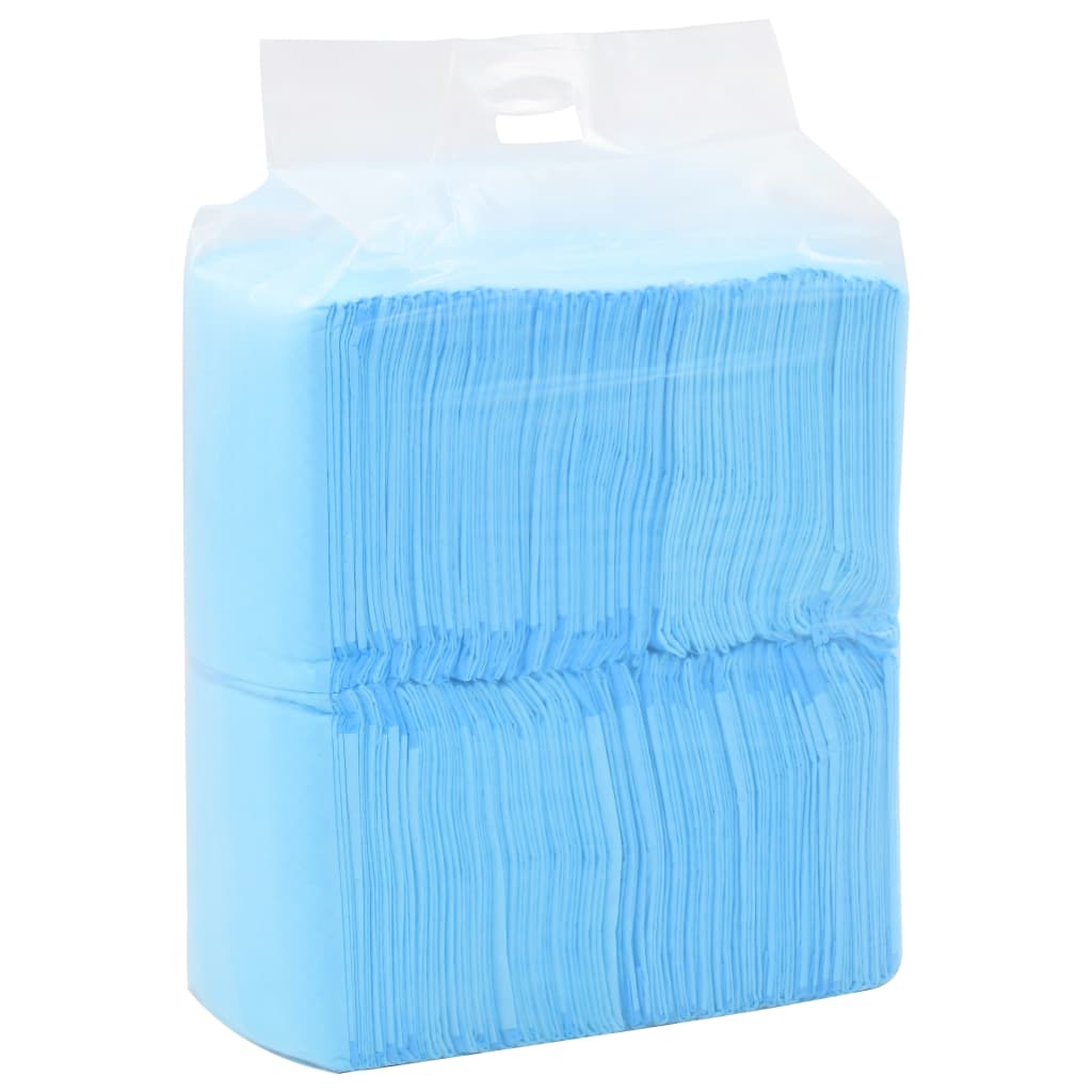 HKM-5745341 Highly Absorbent Puppy Training Pads - 100 pcs, 45x33 cm, Non-Woven Fabric, Blue and White