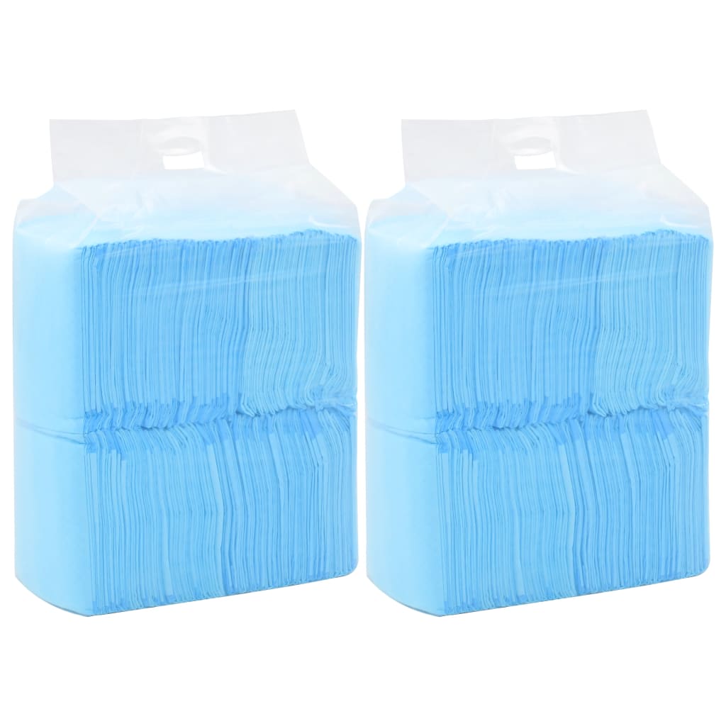 HKM-5745341 Highly Absorbent Puppy Training Pads - 100 pcs, 45x33 cm, Non-Woven Fabric, Blue and White