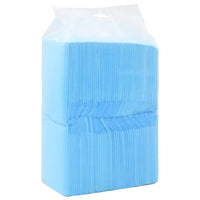 HKM-5745341 Highly Absorbent Puppy Training Pads - 100 pcs, 45x33 cm, Non-Woven Fabric, Blue and White