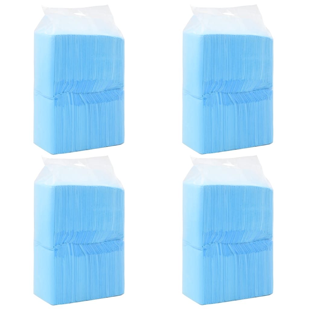 HKM-5745341 Highly Absorbent Puppy Training Pads - 100 pcs, 45x33 cm, Non-Woven Fabric, Blue and White
