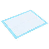 HKM-5745341 Highly Absorbent Puppy Training Pads - 100 pcs, 45x33 cm, Non-Woven Fabric, Blue and White