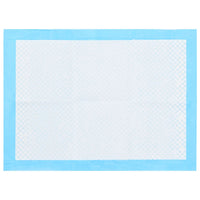 HKM-5745341 Highly Absorbent Puppy Training Pads - 100 pcs, 45x33 cm, Non-Woven Fabric, Blue and White
