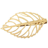 HKM-574547 Vintage Alloy Hollow Leaf Duckbill Clip for Women
