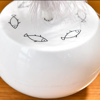 HKM-5745981 Electric Feather Turn Tumbler Cat Toy - Interactive Plastic Design for Playful Felines