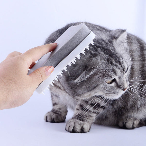 HKM-5746749 Silicone Cat and Dog Hair Removal Comb with Sponge for Effective Grooming