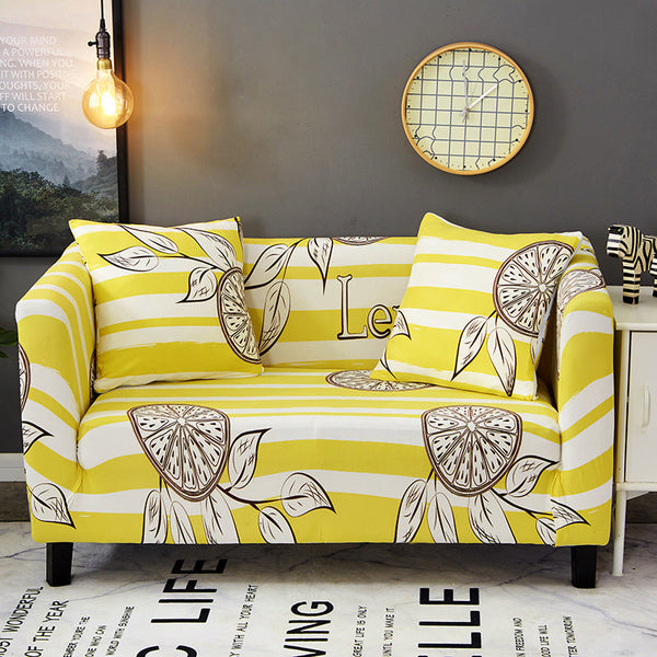 HKM-574867 Multifunctional Stretch Sofa Cover in Pastoral Plant Pattern