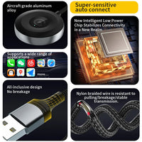 HKM-574867 Wireless CarPlay and Android Auto Adapter for Easy In-Car Connectivity