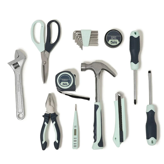 HKM-574995 18-Piece Adjustable Multi-Functional Home Repair Tool Set with Screwdrivers