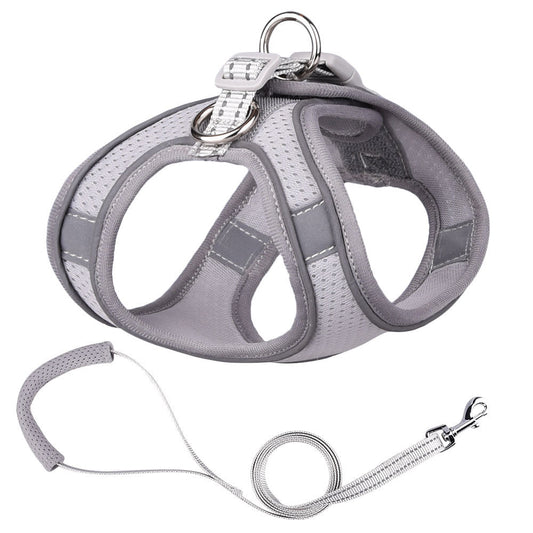 HKM-5750205 Reflective Vest-Style Dog Leash with Polyester Rope, Various Colors and Sizes Available