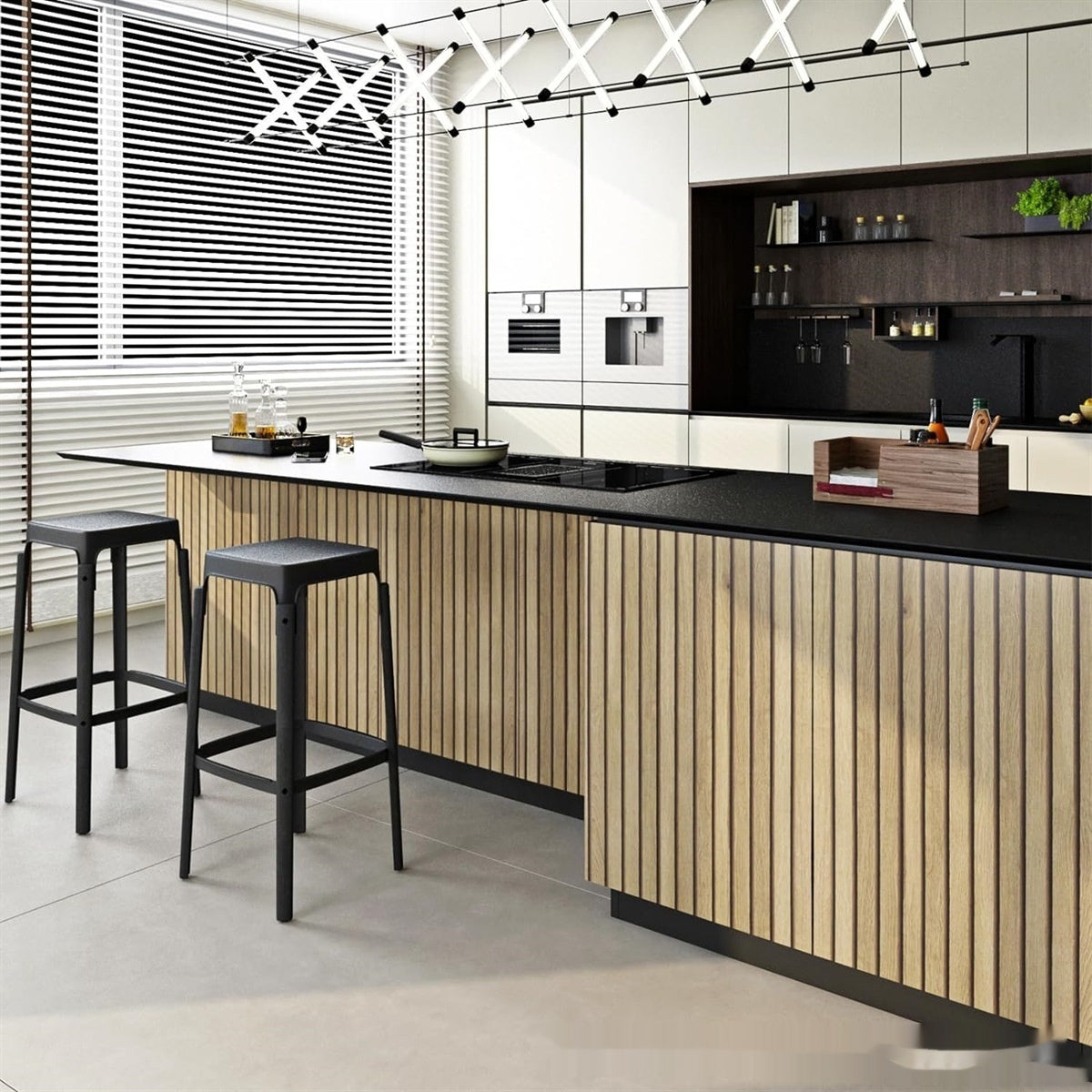 HKM-575059 Self-Adhesive PVC Wallpaper - Waterproof and Moisture-Proof 45cm Wide, Various Colors Available