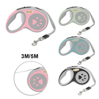 HKM-5750717 3.5-Meter Retractable Nylon Dog Leash with Tangle-Free Design and Comfort Grip for Small to Medium Pets