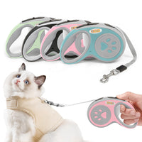 HKM-5750717 3.5-Meter Retractable Nylon Dog Leash with Tangle-Free Design and Comfort Grip for Small to Medium Pets