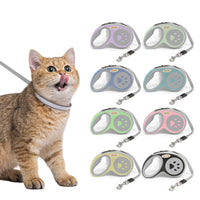 HKM-5750717 3.5-Meter Retractable Nylon Dog Leash with Tangle-Free Design and Comfort Grip for Small to Medium Pets