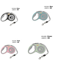HKM-5750717 3.5-Meter Retractable Nylon Dog Leash with Tangle-Free Design and Comfort Grip for Small to Medium Pets
