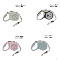 HKM-5750717 3.5-Meter Retractable Nylon Dog Leash with Tangle-Free Design and Comfort Grip for Small to Medium Pets