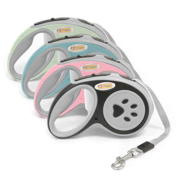 HKM-5750717 3.5-Meter Retractable Nylon Dog Leash with Tangle-Free Design and Comfort Grip for Small to Medium Pets