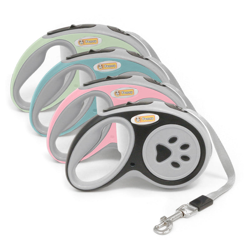 HKM-5750717 3.5-Meter Retractable Nylon Dog Leash with Tangle-Free Design and Comfort Grip for Small to Medium Pets
