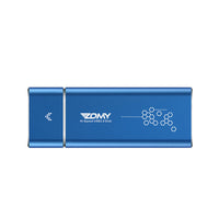 HKM-575187 M.2 NGFF Solid State Drive Enclosure - USB 3.0 Aluminum Case in Metallic Gray/Tech Blue