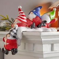 HKM-575251 Resin Christmas Dwarf Faceless Doll Ornament for Holiday Decor