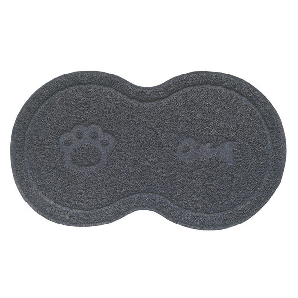 HKM-5752765 PVC Cat Litter Mat in Grey - Anti-Skid, Easy to Clean, Compact Design